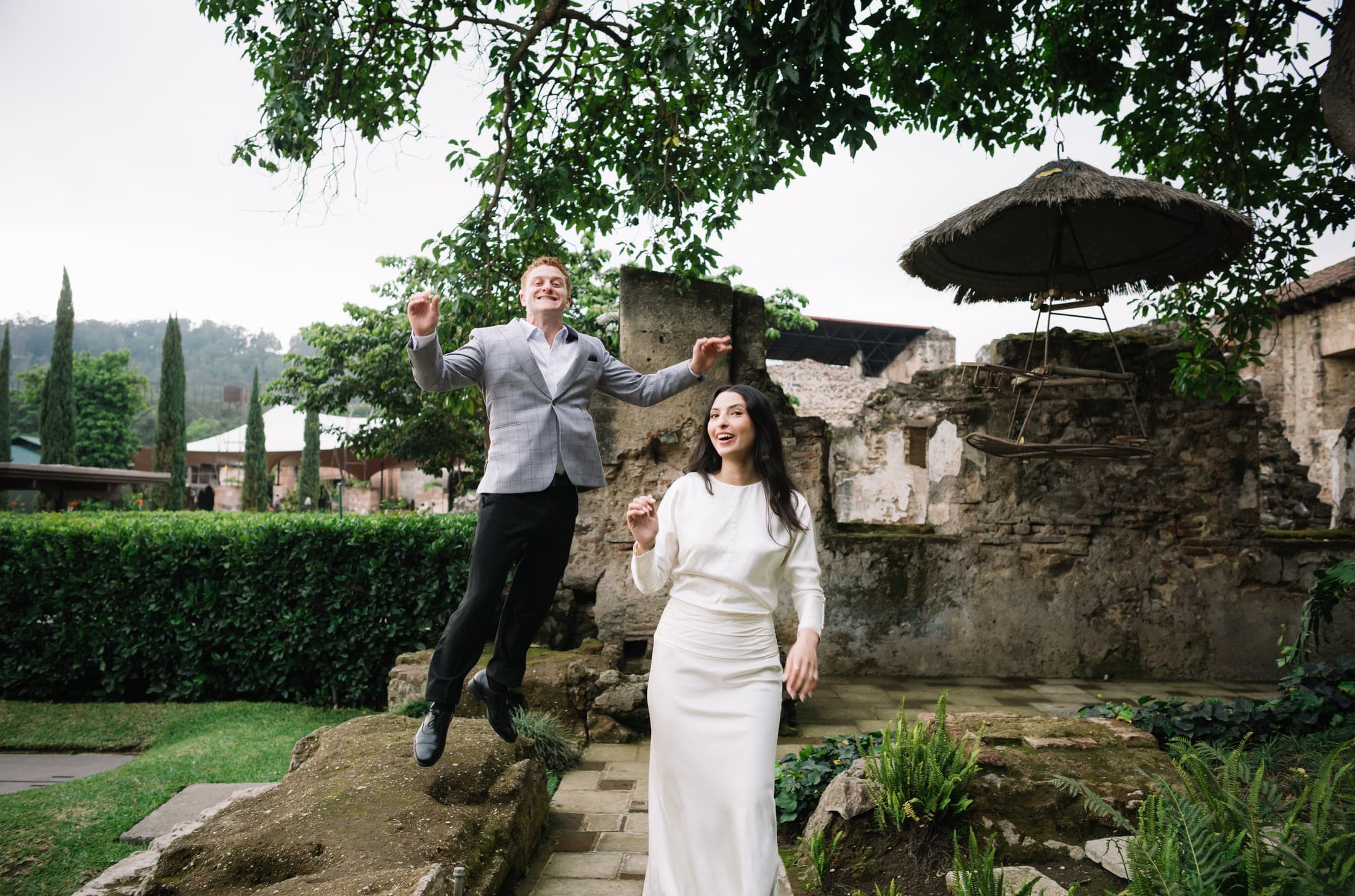 Jonathan and Aviv on their wedding day